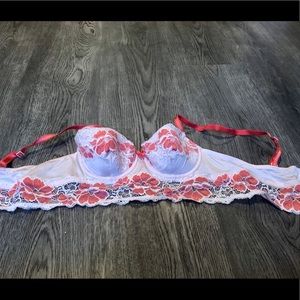 Pink Lace Contour Demi Bra